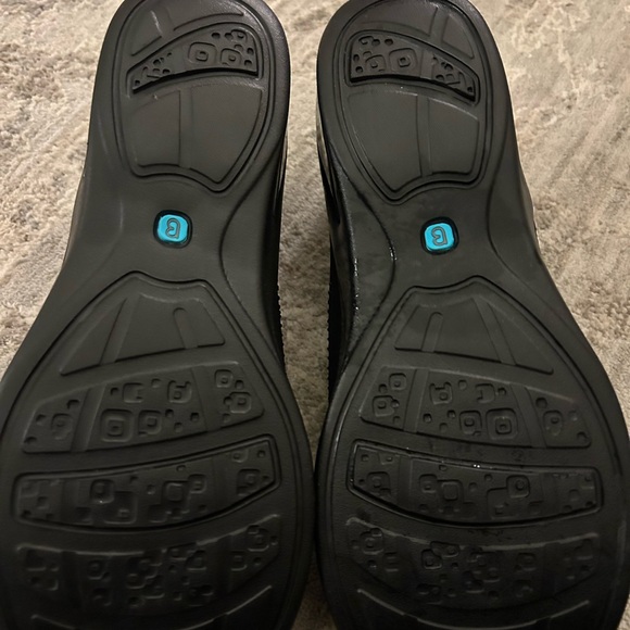 NWOB Bzees Fusion Black Rhinestone Sz 12M Wash Slip On stretchy boat Shoes flats - Picture 6 of 7